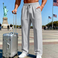 👖 50% OFF NOW! 💨 Men's Elastic Waist Drawstring Straight Leg Pants – Comfortable Fit, Breathable Fabric & Perfect for Casual or Work Wear 🏠