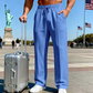 👖 50% OFF NOW! 💨 Men's Elastic Waist Drawstring Straight Leg Pants – Comfortable Fit, Breathable Fabric & Perfect for Casual or Work Wear 🏠