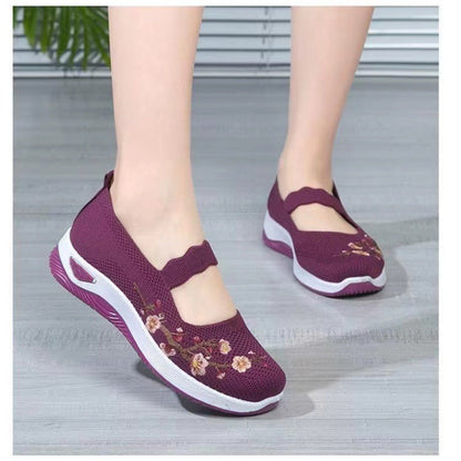 👞 50% OFF NOW! 🌬️ Casual Soft Sole Knitted Breathable Cloth Shoes – Lightweight, flexible & perfect for daily wear, travel or home office 🏠