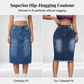 👗 60% OFF NOW! ✨ Vintage A-Line Frayed Hem Denim Skirt – Flattering High Waist, Trendy Look & Perfect for Casual Days 🌸