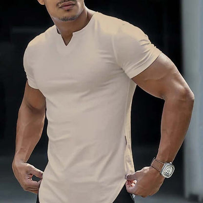 👕 50% OFF NOW! 💪 Casual Solid Color Athletic T-Shirt for Men – Breathable, stretchy & moisture-wicking – perfect for training, running or daily comfort 🏃‍♂️