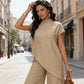 👗 50% OFF NOW! ⏰ Women's 2-Piece Set – Asymmetrical hem top & wide-leg pants – Elegant, flattering – perfect for work, brunch or special events ✨💃