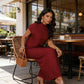 👗 50% OFF NOW! ⏰ Women's 2-Piece Set – Asymmetrical hem top & wide-leg pants – Elegant, flattering – perfect for work, brunch or special events ✨💃