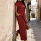 👗 50% OFF NOW! ⏰ Women's 2-Piece Set – Asymmetrical hem top & wide-leg pants – Elegant, flattering – perfect for work, brunch or special events ✨💃