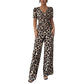 👗 50% OFF NOW! 🐆 Leopard Print V-Neck Wide-Leg Jumpsuit – Chic, Flattering Fit & Perfect for Day or Night 🌸