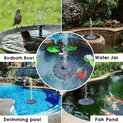 💧 50% OFF NOW! ☀️ Solar Fountain Bird Bath Pump – 1.4W Solar Panel, 4 Nozzles & Submersible for Pond, Garden & Pool 🐦