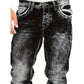 👖 60% OFF NOW! 🔥 Men's Fashion Creative Stretch Denim Jeans – Minimalist Style, Perfect for Summer & Emo-Inspired Look 💙