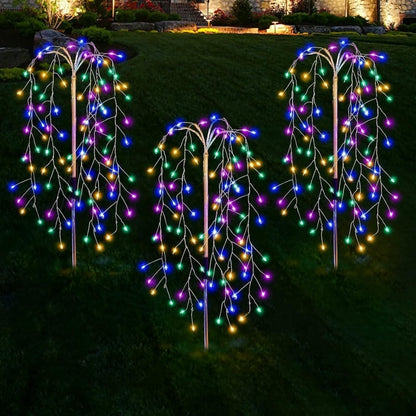 🌈 BUY 3 GET 1 FREE! ✨ Solar Garden Lights Outdoor Decor – 100 LEDs, IP55 Waterproof & Easy Install – Auto on/off, energy-saving & perfect for patios, yards or pathways 🌙