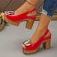 👡 60% OFF NOW! 🔥 Elegant Peep-Toe Buckle Heeled Sandals – Chic Design, Comfortable Heel & Perfect for Any Occasion ✨