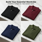 👕 50% OFF NOW! ⚡ Men's Short Sleeve Ribbed Knit Zip-Up Shirt – Soft & stretchy – Modern fit, breathable – perfect for casual days or layering under jackets 🔥