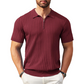 👕 50% OFF NOW! ⚡ Men's Short Sleeve Ribbed Knit Zip-Up Shirt – Soft & stretchy – Modern fit, breathable – perfect for casual days or layering under jackets 🔥
