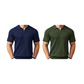 👕 50% OFF NOW! ⚡ Men's Short Sleeve Ribbed Knit Zip-Up Shirt – Soft & stretchy – Modern fit, breathable – perfect for casual days or layering under jackets 🔥