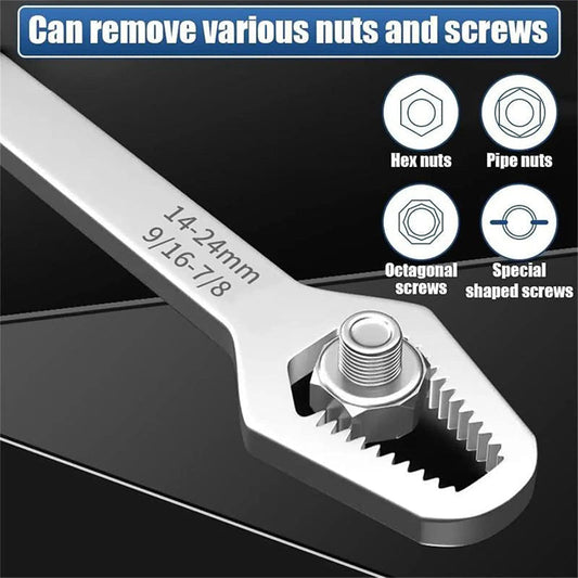 🔧 50% OFF NOW! 🔩 Multi-Function Self-Adjusting Dual Head Wrench – Versatile, Grips Multiple Sizes & Perfect for DIY Repairs 🛠️