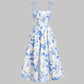 👗 50% OFF NOW! 🌸 Women's Floral Print Tie-Strap Midi Dress – Flattering Fit, Lightweight & Perfect for Spring & Summer ☀️