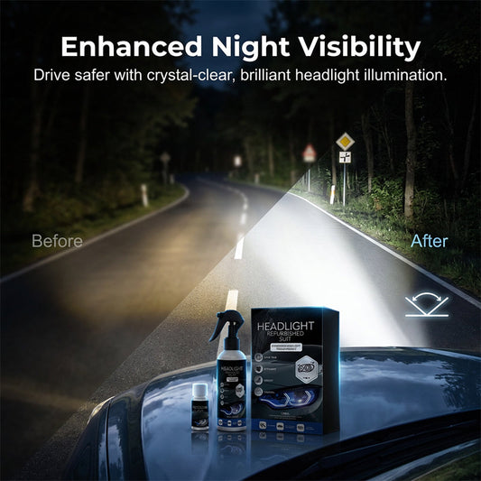 🚗 BUY 2 GET 1 FREE! 💡 Professional Car Headlight Restoration Kit – Removes Yellowing, Restores Clarity & Easy Application ✨