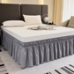 🛏️ 50% OFF NOW! 🔥 Effortless Setup Elastic Bed Skirt – Wrinkle-resistant & fitted corners – Stretches to fit most mattresses – hides under-bed clutter instantly 🧺