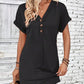 👗 50% OFF NOW! ⏰ Women's Fashion V-Neck Button Dress – Timeless solid colors & soft fabric – Rolled sleeves, flattering & breathable – perfect for work, brunch or summer days 🌸