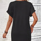 👗 50% OFF NOW! ⏰ Women's Fashion V-Neck Button Dress – Timeless solid colors & soft fabric – Rolled sleeves, flattering & breathable – perfect for work, brunch or summer days 🌸