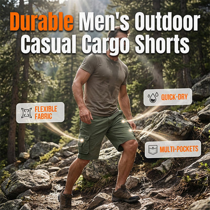 🩳 50% OFF NOW! ✈️ Men's Outdoor Casual Cargo Shorts – Buy 2, Free Shipping – Multiple pockets, durable fabric & perfect for travel, hiking or daily wear 🌿