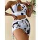 👙 50% OFF NOW! 🌊 Women's Ruched 3-Piece Bikini Set – Flattering Ruched Design, Mix & Match Pieces & Quick-Dry Fabric ☀️