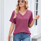 👚 50% OFF NOW! 🌸 Women's V-Neck Short Sleeve Casual T-Shirt – Breathable, Lightweight & Perfect for a Relaxed Summer Look ☀️