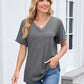 👚 50% OFF NOW! 🌸 Women's V-Neck Short Sleeve Casual T-Shirt – Breathable, Lightweight & Perfect for a Relaxed Summer Look ☀️