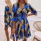 👗 50% OFF NOW! 🌸 Women's Floral V-Neck Ruffle Hem A-Line Dress – Lightweight & flowy – Perfect for summer parties, beach or brunch – romantic and breezy 💃