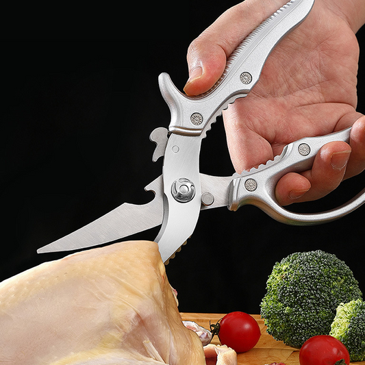 🔪 50% OFF NOW! ✂️ Heavy-Duty Multifunctional Kitchen Shears – Stainless Steel, Ergonomic Grip & Perfect for Poultry, Herbs & Vegetables 🍗