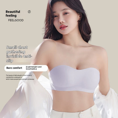 👙 50% OFF NOW! ✨ Invisible Seamless Anti-Slip Bra – Comfort, support & style – No straps, no slip – perfect under backless or off-shoulder outfits 💖