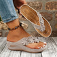 👡 50% OFF NOW! 🌸 Women's Floral Wedge Thong Sandals – Comfortable, Lightweight & Perfect for Beach or Casual Summer Days ☀️
