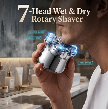 🪒 Save 50%! 💧 7‑Blade Washable Razor – Smooth shave, anti‑redness & non‑slip ✨