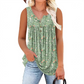 👚 50% OFF NOW! 🌸 Women's Printed Button Sleeveless Top – Breathable Fabric, Cute Pattern & Perfect for Summer Days ☀️