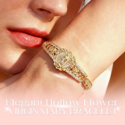 📿 50% OFF NOW! ✨ Elegant Hollow Flower Virgin Mary Bracelet – Delicate Design, Hypoallergenic & Perfect for Daily Faith-Inspired Wear 🙏