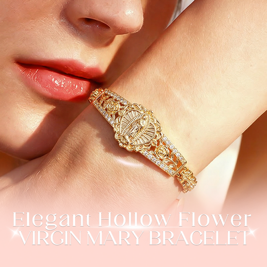 📿 50% OFF NOW! ✨ Elegant Hollow Flower Virgin Mary Bracelet – Delicate Design, Hypoallergenic & Perfect for Daily Faith-Inspired Wear 🙏