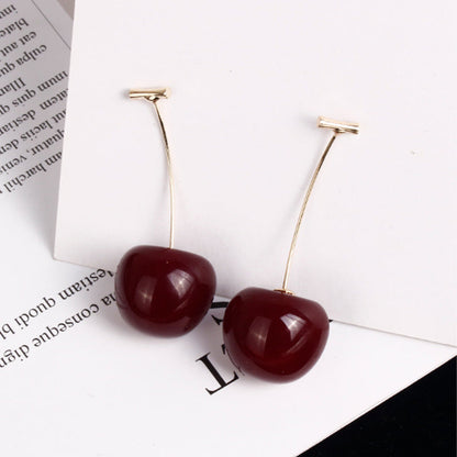 🍒 50% OFF NOW! ✨ Women's Stylish Cute Acrylic Cherry Earrings – Lightweight, Fun Design & Perfect for Everyday Wear 🌸
