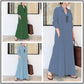 👗 50% OFF NOW! ✨ Long Solid Color Long Sleeve Dress – Minimalist Design, Soft Fabric & Perfect for a Clean Everyday Look 🌸