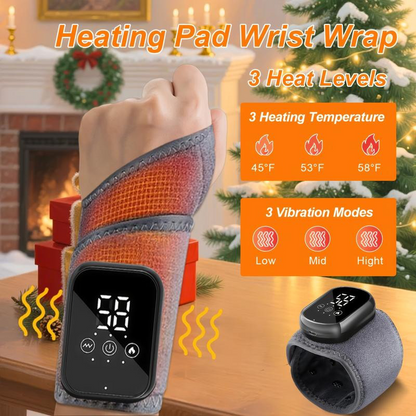 💆‍♀️ 50% OFF NOW! 🔥 Cordless Heating Wrist Wrap Massager – Soothing Heat, Adjustable Compression & Perfect for Carpal Tunnel & Joint Relief 🧘‍♀️
