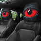 🚗 BUY 3 GET 1 FREE! 😈 Spooky Red Eye Car Headrest Cover – Creepy Design, Soft Fabric & Perfect for Halloween & Car Enthusiasts 👁️‍🗨️