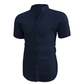 👕 50% OFF NOW! ✨ Men's Summer Stand Collar Short Sleeve Shirt – Breathable & lightweight – Modern fit, perfect for casual days or beach vacations – easy care 🌊