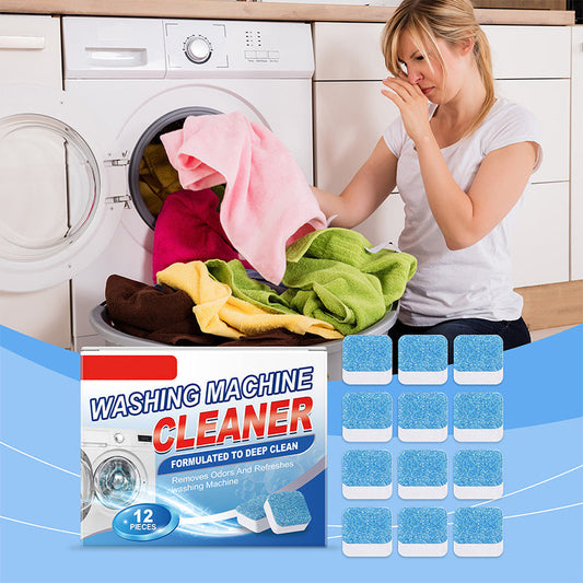 🧼 50% OFF NOW! 🌀 Powerful Washing Machine Cleaner Tablets – 12 Counts, Deep Cleans Residue & Odors, Extends Machine Life for Fresher Laundry 🏠