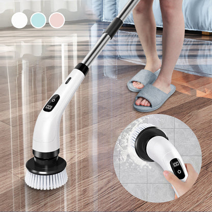 🧼 50% OFF NOW! 🔋 9-in-1 Electric Cleaning Brush Set – Interchangeable Heads, Powerful Rotation & Perfect for Kitchen, Bathroom & Tiles 🏠