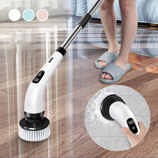 🧼 50% OFF NOW! 🔋 9-in-1 Electric Cleaning Brush Set – Interchangeable Heads, Powerful Rotation & Perfect for Kitchen, Bathroom & Tiles 🏠
