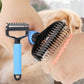 🔥 BUY 2 GET 1 FREE! 🐕 Double Sided Pet Grooming Brush – Stainless steel & anti-slip grip – Removes loose fur & tangles – perfect for cats and dogs 🐈