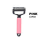 🔥 BUY 2 GET 1 FREE! 🐕 Double Sided Pet Grooming Brush – Stainless steel & anti-slip grip – Removes loose fur & tangles – perfect for cats and dogs 🐈