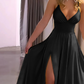 👗 50% OFF NOW! 🌸 V-Neck Spaghetti Strap High Slit Maxi Dress – Flowy Fabric, Elegant Fit & Perfect for Summer Evenings 💃