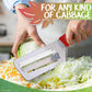🥬 50% OFF NOW! 🔪 Cabbage Shredder Kitchen Grater Slicer – Stainless Steel Blades, Non-Slip Base & Perfect for Salads & Coleslaw 🥗