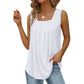 👚 50% OFF NOW! 🔥 Women's Square Neck Sleeveless Vest T-Shirt – Soft & breathable – Perfect for summer layering – delivered within 5 working days 🌸✨