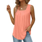 👚 50% OFF NOW! 🔥 Women's Square Neck Sleeveless Vest T-Shirt – Soft & breathable – Perfect for summer layering – delivered within 5 working days 🌸✨