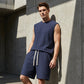 👕 50% OFF NOW! 🔥 Men's Casual Sportswear Tank Top & Shorts Set – Breathable & quick-dry – Perfect for gym, running or summer lounging – relaxed fit and comfy 🩳