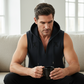 👕 50% OFF NOW! 🏋️‍♂️ Men's Sleeveless Workout Hoodie Tank Top – Soft Cotton Blend, Relaxed Fit & Perfect for Gym or Casual Wear 🏃